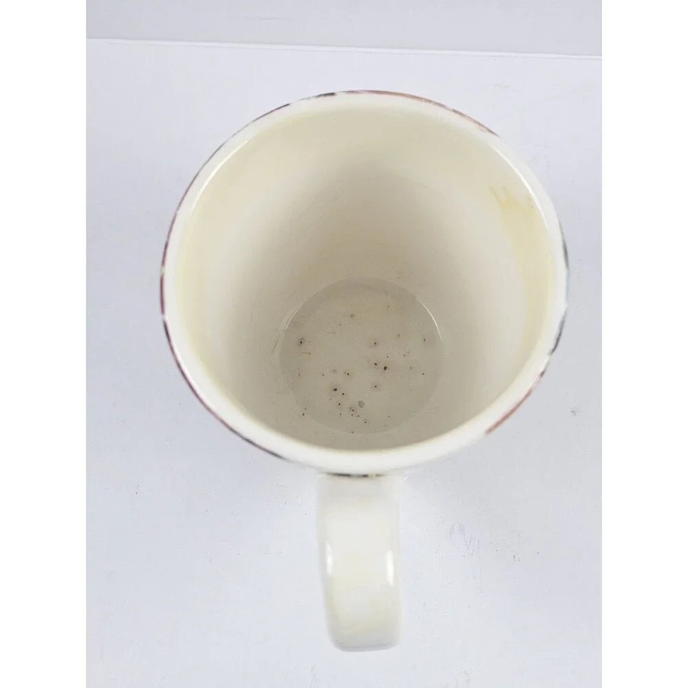 Pier 1 Fruit Hand-Painted Earthenware Coffee Mug Microwave Dishwasher Safe Italy